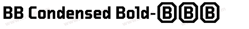 BB Condensed Bold字体转换